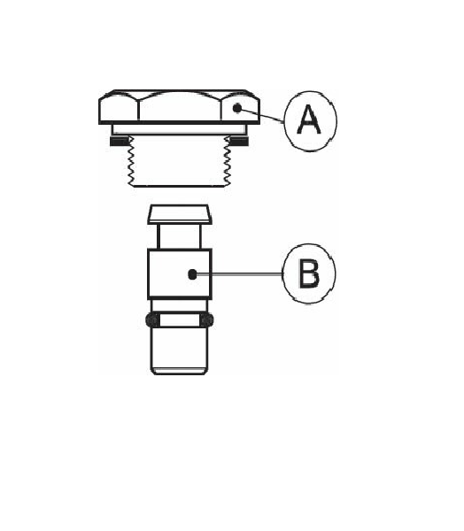 027F1046 Tapón obturador A+B