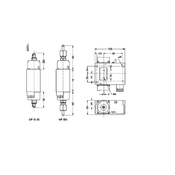 060B017966 TIPO MP55A (1) DIFERENCIAL 0,3 → 4,5 TIEMPO 60 s