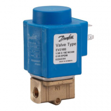 VÁLVULAS SOLENOIDE BRONCE 2/2, NC, AGUA Max: 60°C, AIRE, ACEITE Max: 100°C; DIRECTAMENTE OPERADAS, JUNTA EN FKM.
