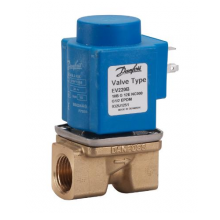 VÁLVULAS SOLENOIDE BRONCE 2/2, NC, AGUA MAX: 60°C, AIRE, ACEITE MAX: 100°C; SERVO- OPERADAS, JUNTA EN FKM.