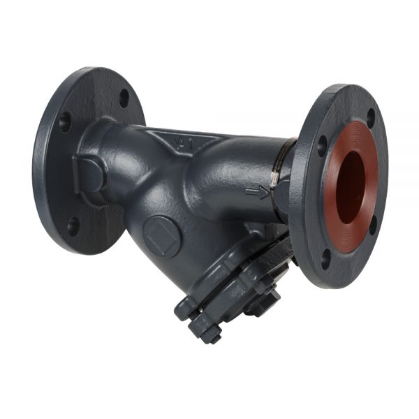 Filtro-Y DN65 - Ø 2½", cuerpo de hierro fundido, conexión brida