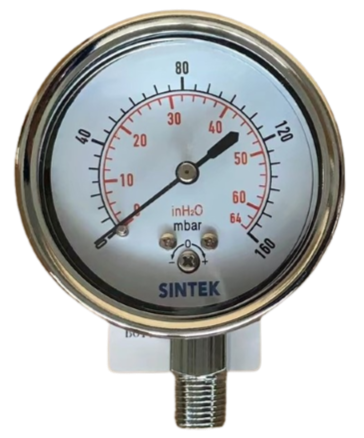 MANOMETRO ANALOGO CROMADO BRONCE 2 1/2″ BAJA PRESION 36612716