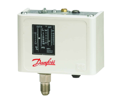 Presostato 060-110166 KP1 Danfoss - Precisión y confiabilidad en la regulación de presión. Ideal para aplicaciones industriales, asegurando un control eficiente y duradero.