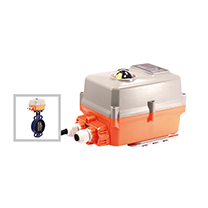 Válvula Mariposa de Hierro EPDM con Disco Inoxidable Motorizada: Control preciso de flujo con actuador eléctrico proporcional o On/Off