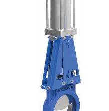 Válvula Guillotina o Válvula Cuchilla con Actuador Neumatico 10"